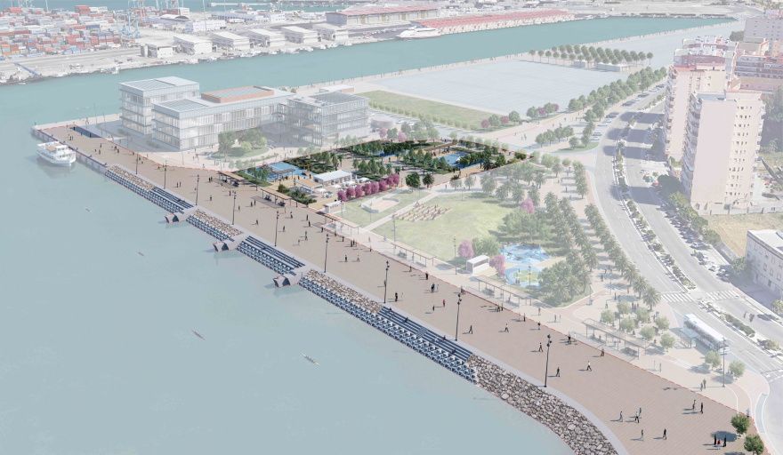 Autoridad Portuaria activa los desvíos provisionales para los peatones con motivo de las obras de la Fase 2 del Lago Marítimo