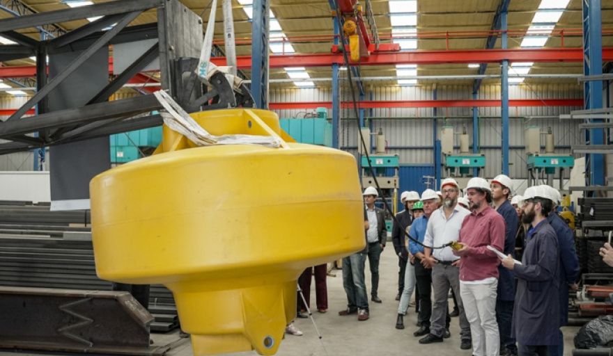 La Provincia de Buenos Aires realizó la primera prueba de un dispositivo de energía undimotriz