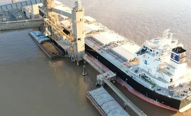 Más de 250 buques en movimiento: el corredor fluvial argentino despacha casi 7 millones de toneladas de granos y subproductos