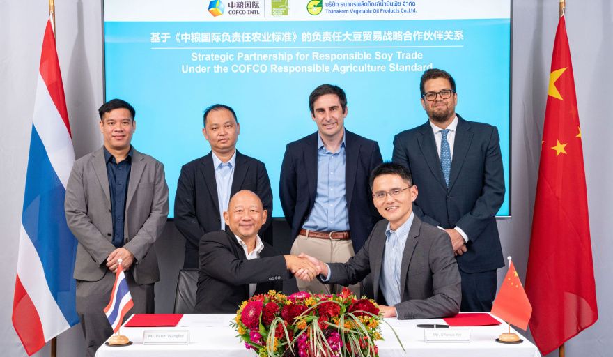 COFCO y Thanakorn acuerdan ampliar el comercio de soja sostenible