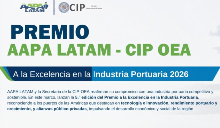 AAPA LATAM y la OEA convocan a la quinta edición del Premio a la Excelencia en la Industria Portuaria de las Américas