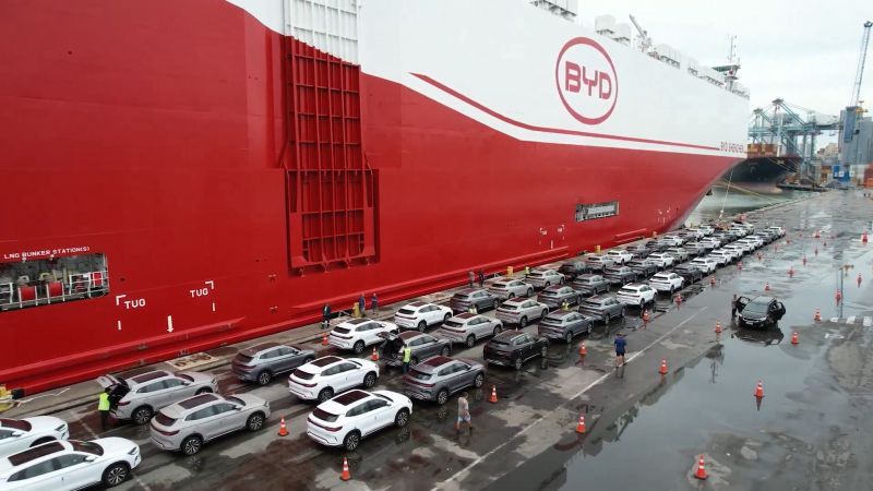 Imagen de portada - BYD Changsha Unloads 7,216 Vehicles at the Port of Itajaí