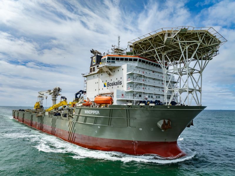 Imagen de portada - Boskalis' Windpiper Begins Operations on Offshore Energy Projects