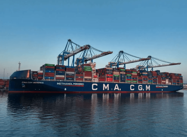 Imagen de portada - CMA CGM Berenice: The Largest Methanol-Powered Containership at Malta Freeport