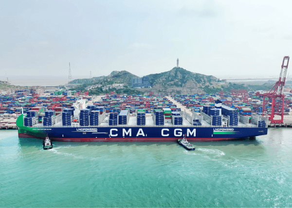 Imagen de portada - CMA CGM receives the largest container ship under the French flag