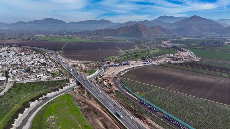 Imagen de portada - COVI Route 78-Route 68 Highway Advances 20% in Connection to Chilean Ports