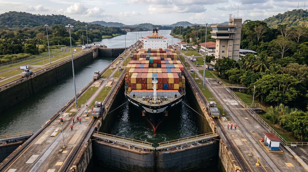 Imagen de portada - Canal de Panamá eleva a 33 los tránsitos diarios y el calado a 49 pies