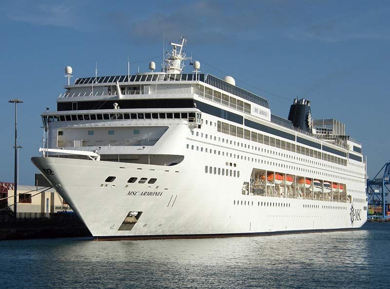 Imagen de portada - Cancelado el viaje de reposicionamiento del MSC Armonia a Sudáfrica