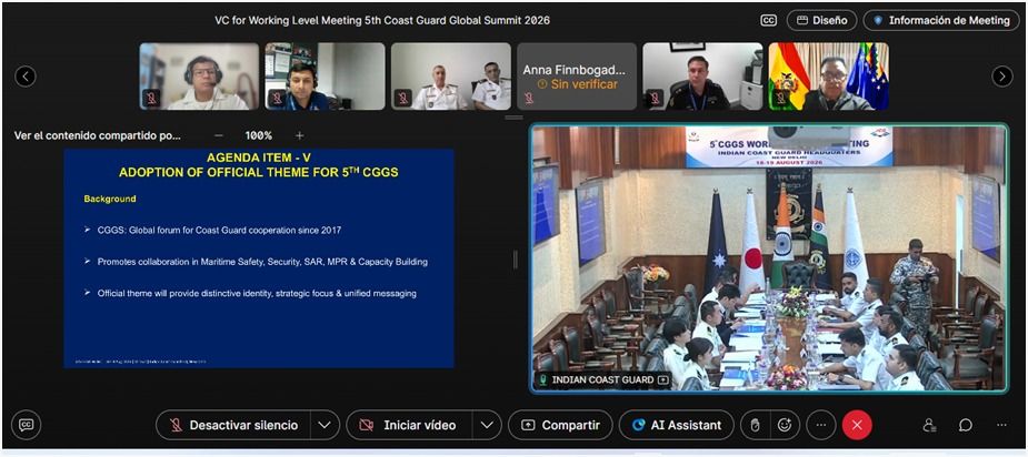 Imagen de portada - Closing Day of the Working Meeting of the Fifth World Coast Guard Summit