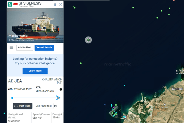 Imagen de portada - Container Transport in the Persian Gulf Shows Recovery After Conflict