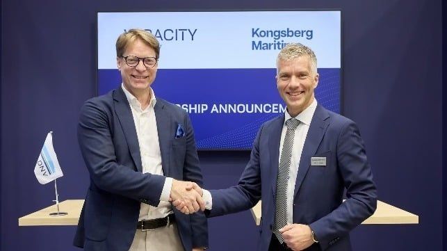 Imagen de portada - DNV y Kongsberg Maritime Habilitan el Intercambio Seguro de Datos Operacionales de Buques