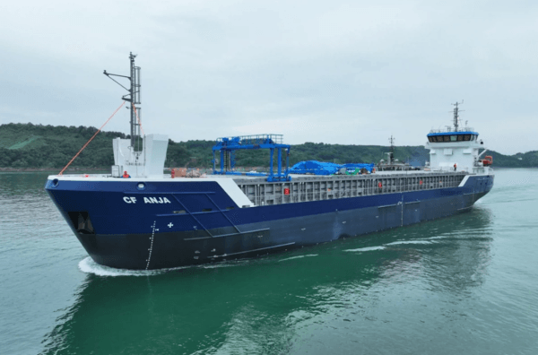 Imagen de portada - Damen Delivers CF Anja Vessel to Juru Agentura Forsa