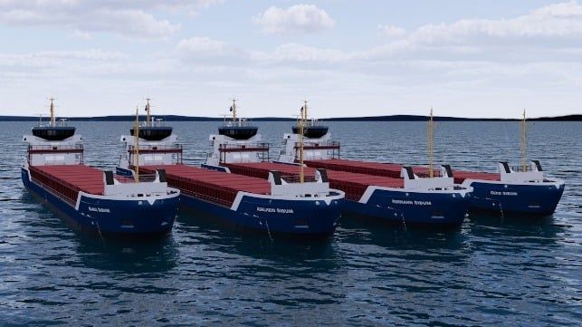 Imagen de portada - Damen entrega el cuarto carguero combinado 3850 a Reederei Bernd Sibum