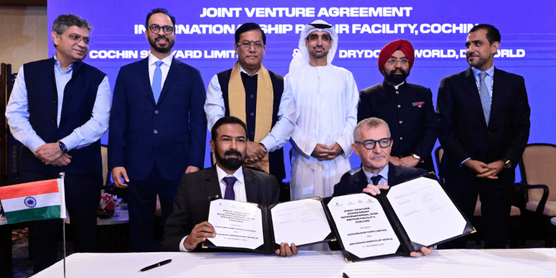 Imagen de portada - Drydocks World and Cochin Shipyard Form Alliance for Ship Repair in India