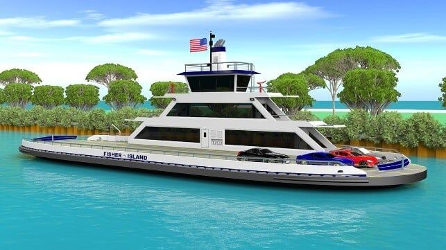Imagen de portada - Eastern Shipbuilding Group Entrega el Falcon para la Comunidad de Fisher Island