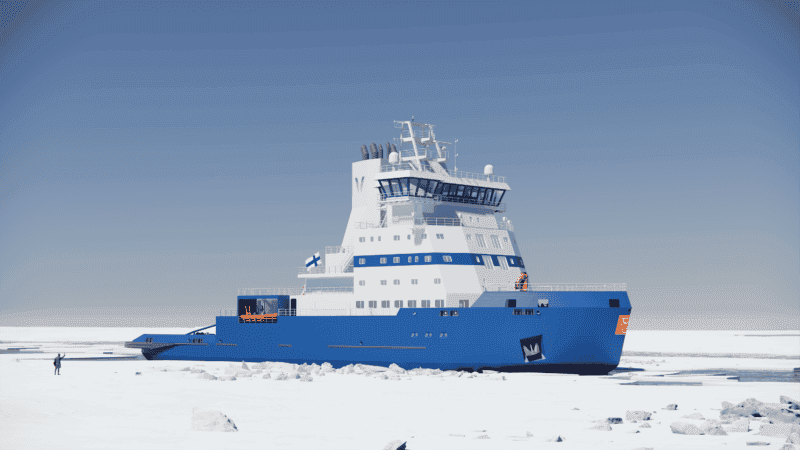 Imagen de portada - El Astillero de Helsinki Gana Contrato para el Nuevo Rompehielos Aino de Finlandia