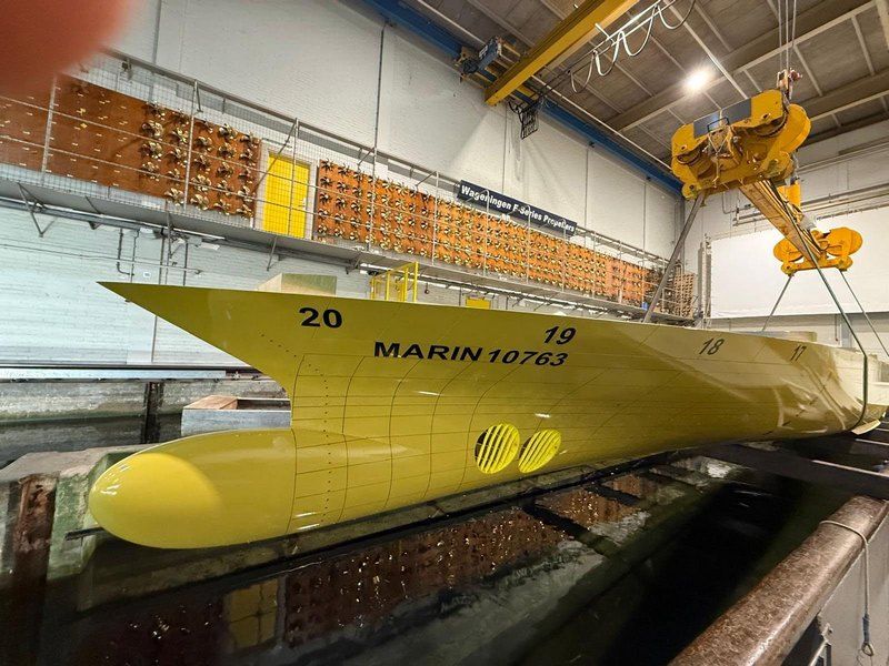 Imagen de portada - El Atlas Adventurer de Atlas Ocean en fase de pruebas en tanque