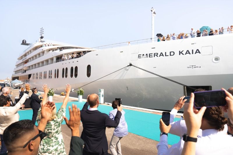 Imagen de portada - El tercer yate de Emerald Cruises, el Kaia, bautizado en Venecia