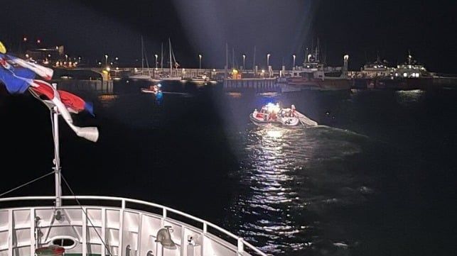 Imagen de portada - Famoso buque faro convertido en museo colisiona con velero frente a Alemania