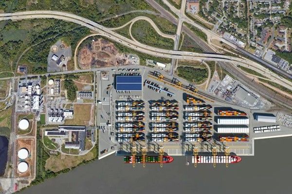 Imagen de portada - Futuro Delaware Container Terminal proyecta tecnología de vanguardia y prácticas operativas de bajas emisiones