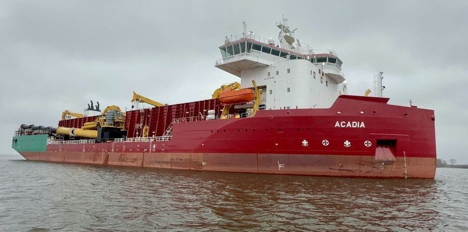 Imagen de portada - Great Lakes recibe el primer buque de instalación de roca submarina compatible con la Ley Jones