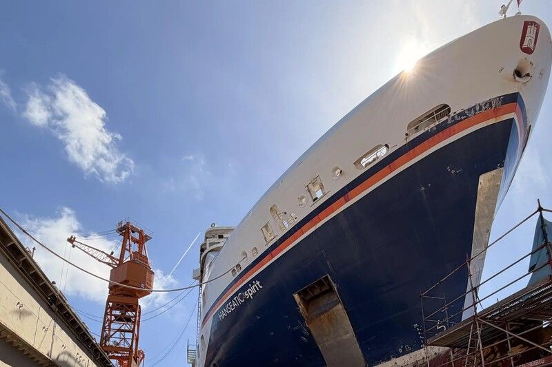 Imagen de portada - Hanseatic Spirit Completa su Primer Dique Seco Antes de la Temporada Ártica