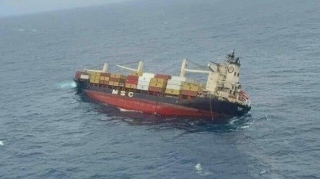 Imagen de portada - India Afirma que Problemas de Mantenimiento y Capacitación Causaron la Pérdida del MSC Elsa 3