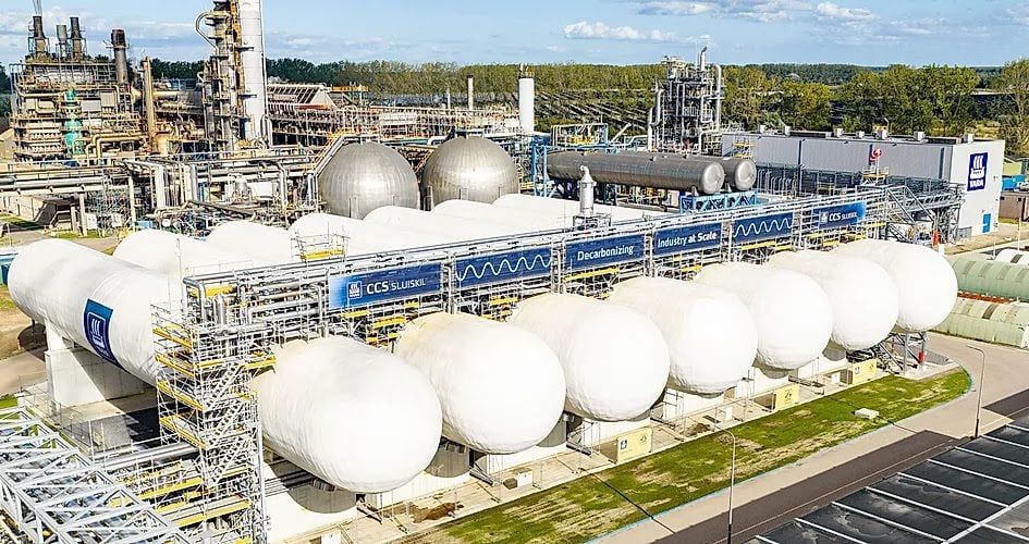 Imagen de portada - La instalación de captura de carbono de Yara comienza a enviar CO2 al almacenamiento del Mar del Norte