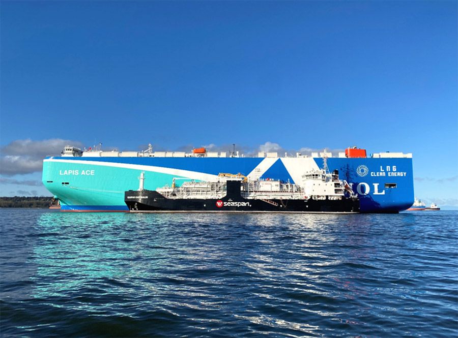 Imagen de portada - MOL Signs First Annual LNG Supply Agreement for Ro-Ro Vessels in Port of Vancouver