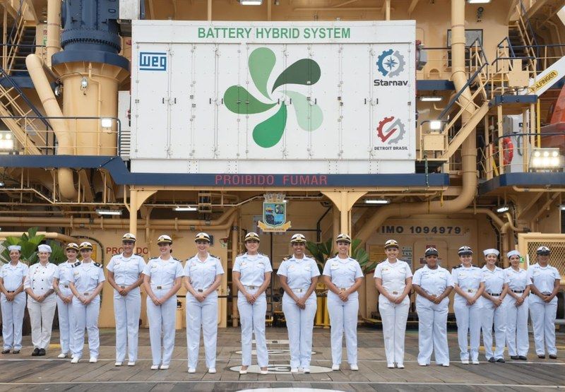Imagen de portada - Mulheres ocupam todos os postos do Starnav Elektra, primeira embarcação híbrida construída no Brasil