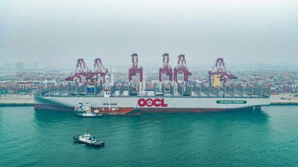 Imagen de portada - OOCL Wisdom Begins Maiden Voyage with First Green Methanol Bunkering in Qingdao