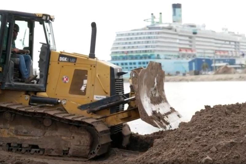 Imagen de portada - Puerto de Tampa Bay inicia preparación del sitio para la cuarta terminal de cruceros
