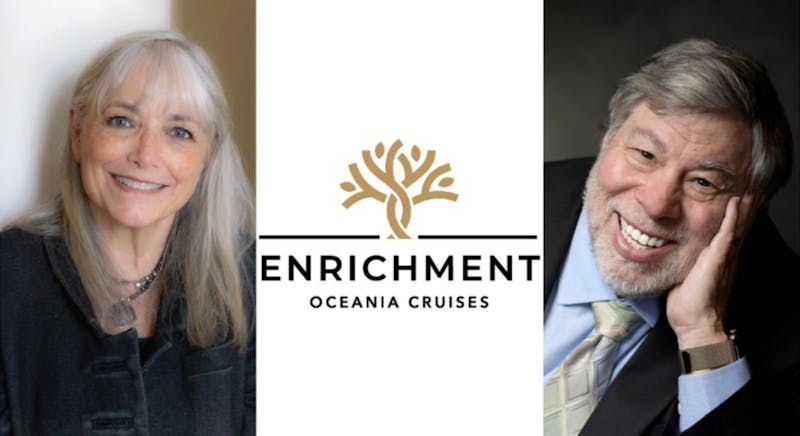 Imagen de portada - Steve Wozniak y Karen Allen se unen a la nueva serie "Curated Conversations" de Oceania Cruises
