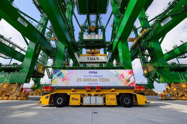 Imagen de portada - Tuas Port surpasses 25 million TEUs in PSA Singapore operations