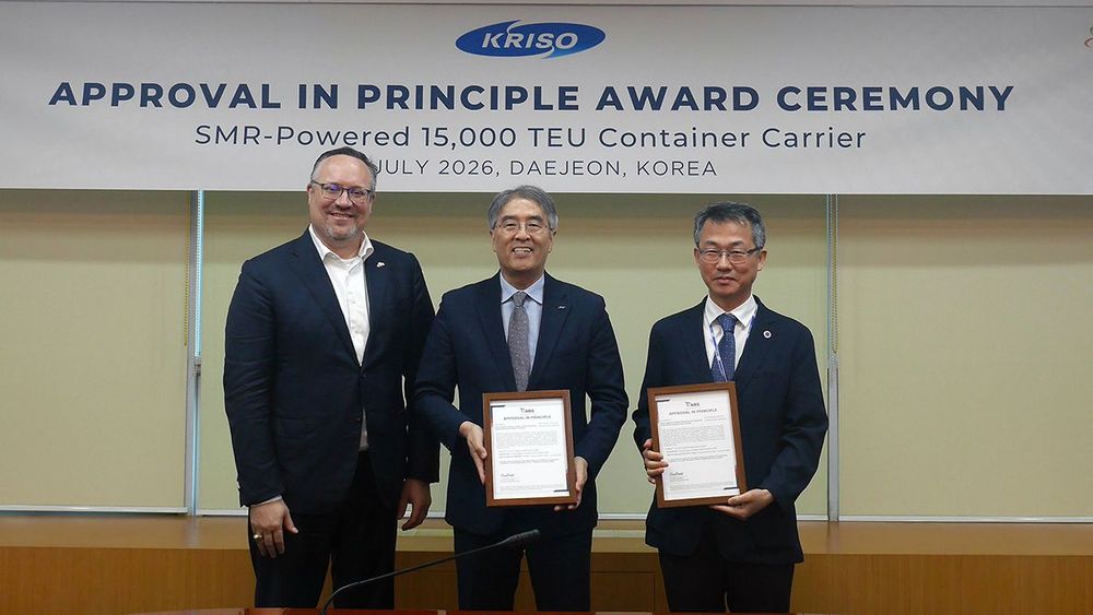 Imagen de portada - ABS Approves Design for 15,000 TEU Nuclear-Powered Containership by Kriso and Kaeri