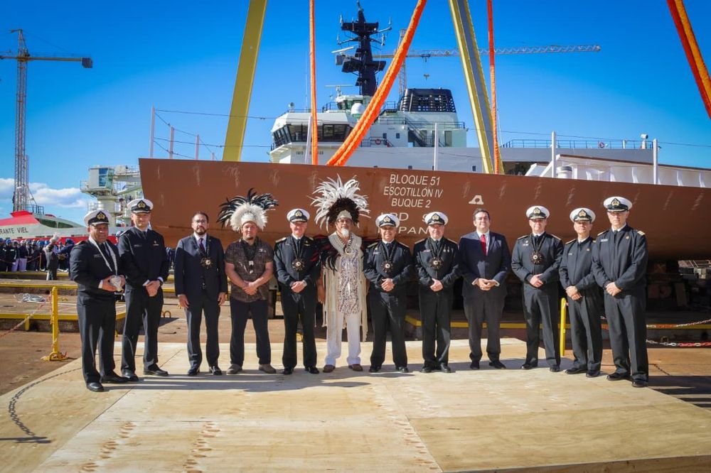 Imagen de portada - Asmar Talcahuano begins construction of LPD-94 Rapa Nui with keel-laying ceremony
