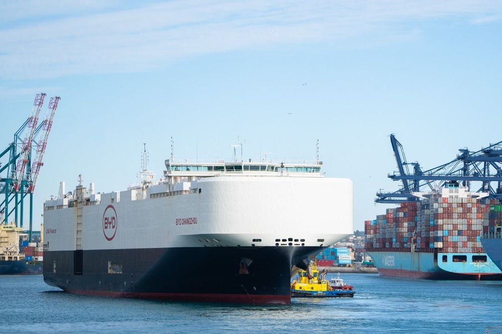 Imagen de portada - BYD Changzhou Vessel Completes First Voyage to Chile with Unloading of 1,918 Electric Vehicles