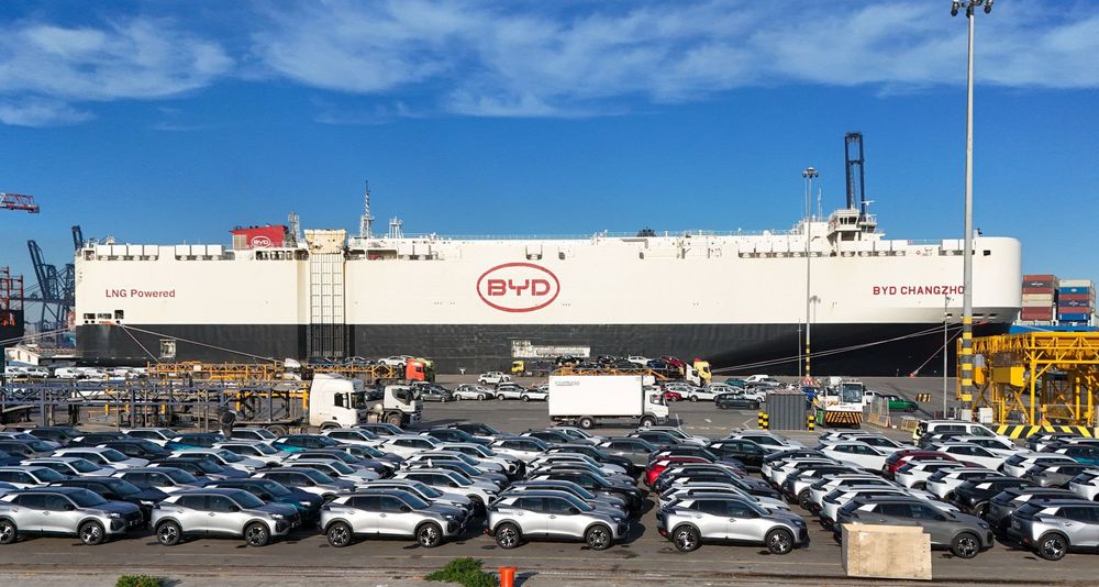 Imagen de portada - BYD entrega 1.918 vehículos eléctricos a Chile a través de la terminal de DP World en San Antonio