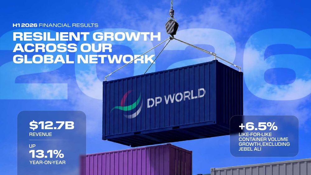 Imagen de portada - DP World registra un crecimiento de ingresos del 13.1% hasta los $12.7 mil millones en medio de la interrupción en Oriente Medio