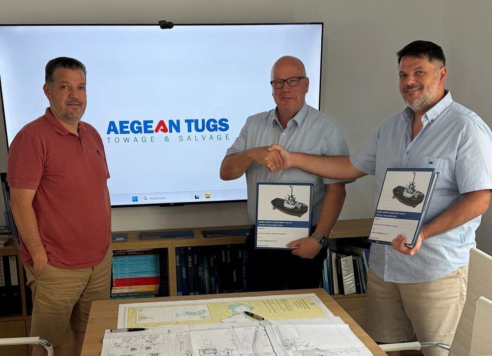 Imagen de portada - Damen entregará el remolcador ASD 2811 a Aegean Tugs Shipping Company