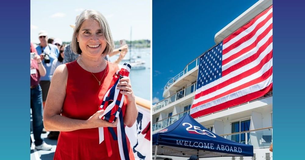 Imagen de portada - El American Maverick es bautizado en una celebración en Newport