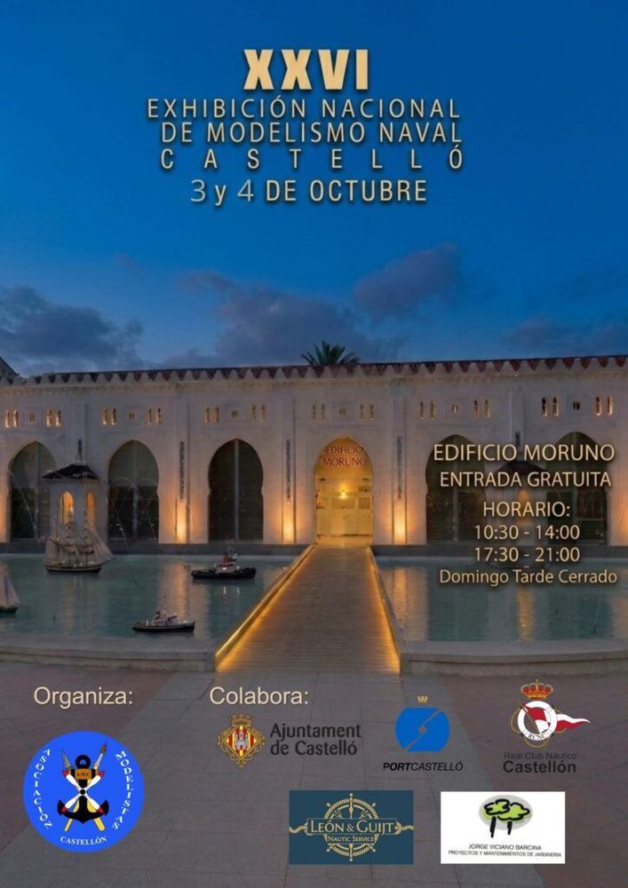 Imagen de portada - El Moruno acoge este fin de semana la XXVI Exhibición Nacional de Modelismo Naval con más de medio centenar de maquetas