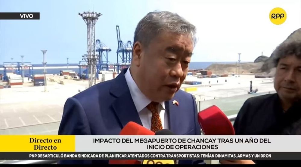 Imagen de portada - Exports Through Chancay Megaport Exceed $3.5 Billion One Year After Inauguration