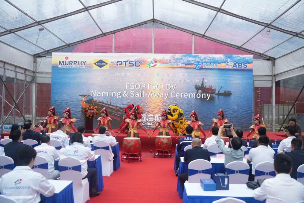 Imagen de portada - FSO PTSC Lac Da Vang: Yinson Production Christens Vessel