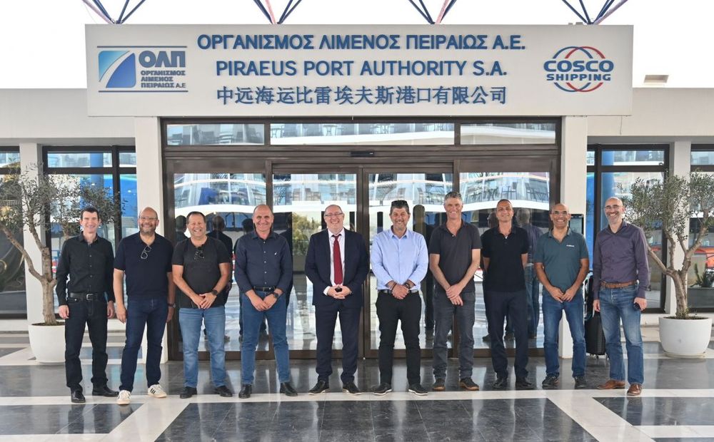 Imagen de portada - Greece: Port of Piraeus Receives Delegation of Port and Shipbuilding Organizations from Israel