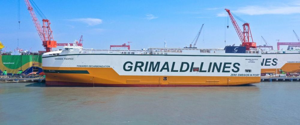 Imagen de portada - Grimaldi Group Adds Grande Pacifico, its Largest PCTC with 9,800 CEU