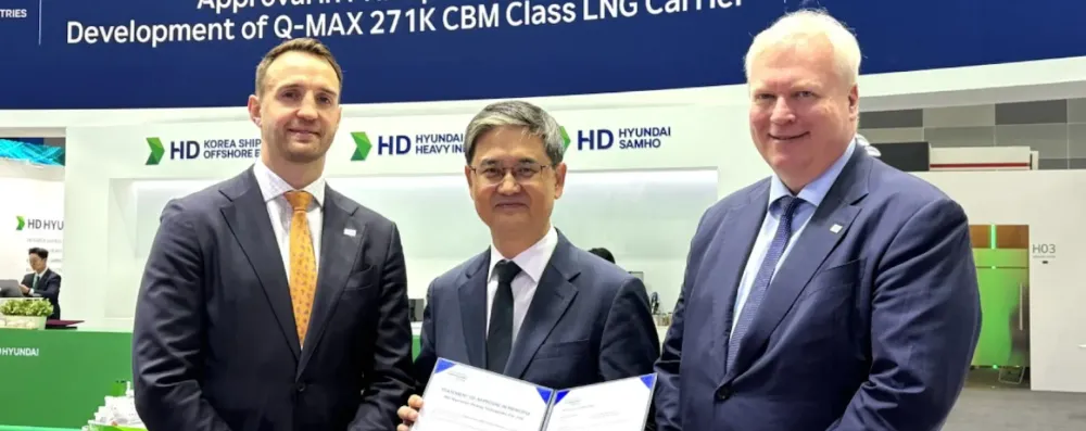 Imagen de portada - HD Hyundai Heavy Industries obtains AiP certificate for 271,000 m3 LNG carrier