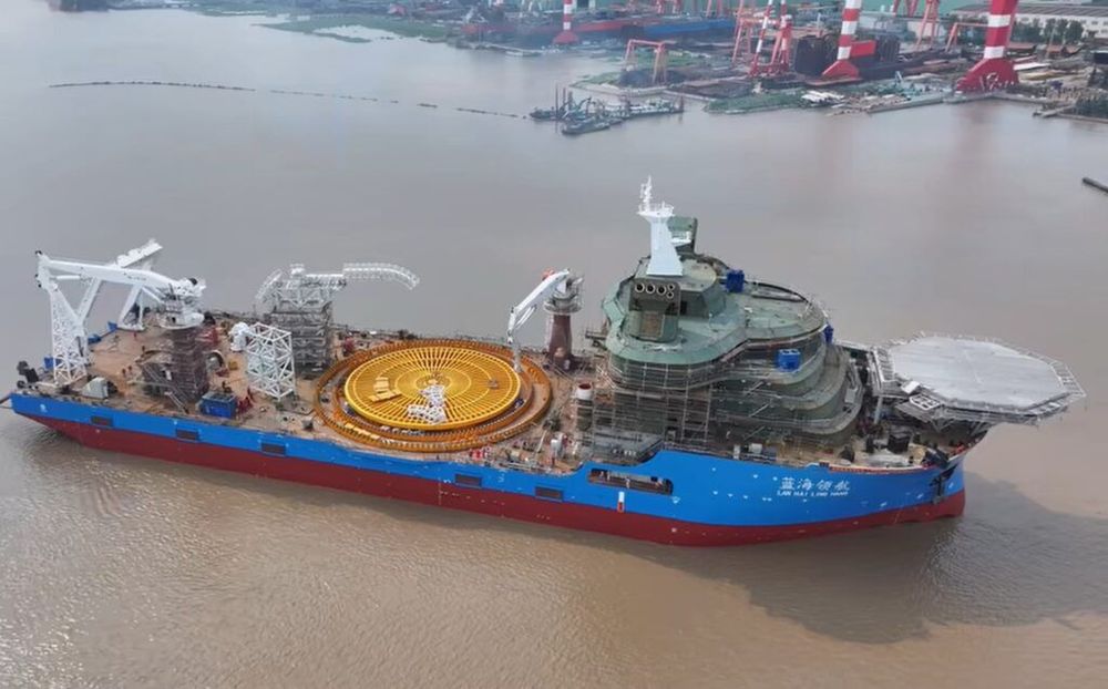 Imagen de portada - Lan Hai Ling Hang: China's Most Advanced Self-Propelled Cable-Laying Vessel