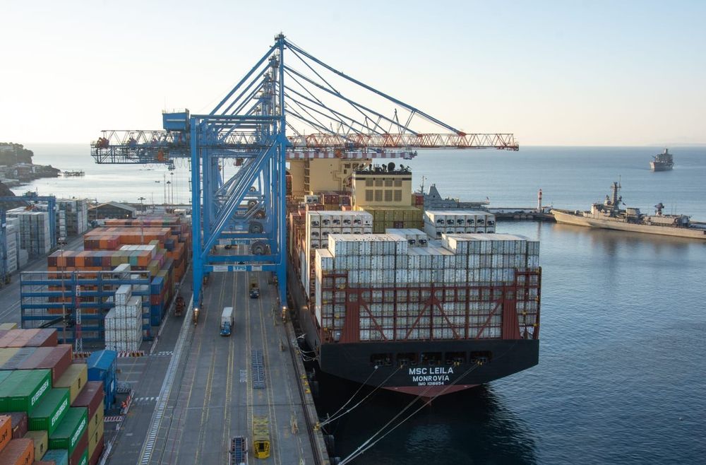 Imagen de portada - MSC Leila Arrives for the First Time at Terminal Pacífico Sur Valparaíso