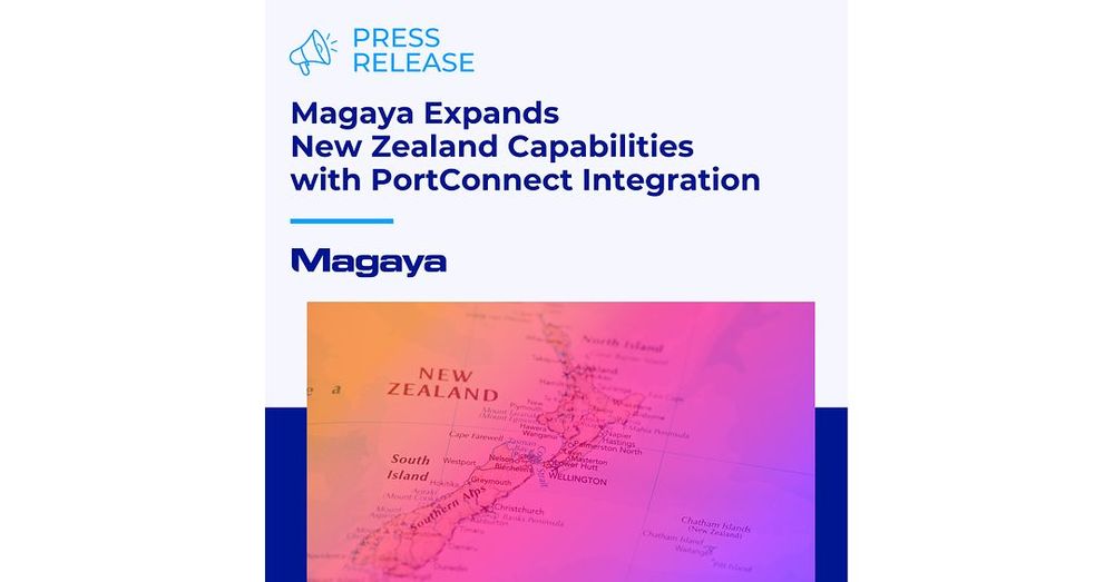 Imagen de portada - Magaya Integra PortConnect para Operaciones de Carga en Nueva Zelanda